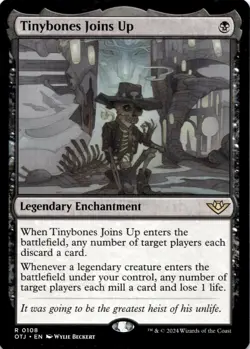 Tinybones Joins Up OTJ #108 Outlaws of Thunder Junction Magic: The Gathering NM - Image 1