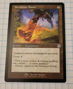 MTG - Swiftfoot Boots - The Brothers' War Retro Frame Artifacts Regular 58 U BRR - Image 1