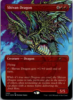 Shivan Dragon Secret Lair Countdown Kit NM Foil - Image 1