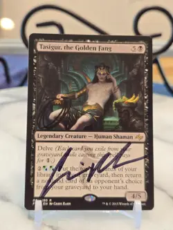 MTG Tasigur, the Golden Fang Fate Reforged Regular (ARTIST SIGNED) LP - Image 1