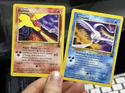 Articuno 22 Moltres 21 Black Star Promo 2000 Vintage Pokemon Card Lot WOTC - Image 1