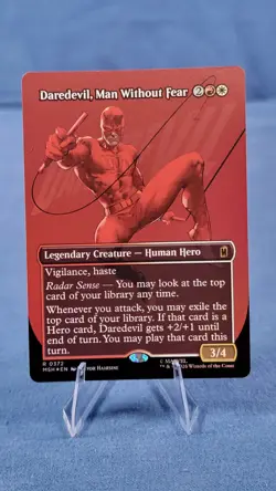 Daredevil, Man Without Fear (Borderless) (0372) Marvel Super Heroes Foil - Image 1