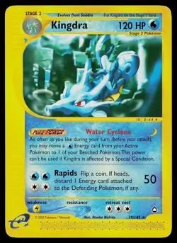 Pokemon Card - Kingdra Aquapolis 19 Rare - Image 1