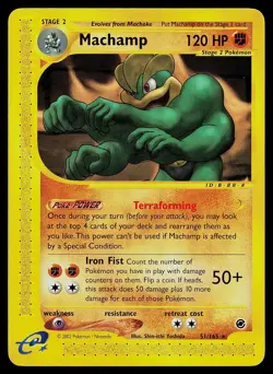 Pokemon Card - Machamp Expedition Base Set 51/165 Rare - Image 1