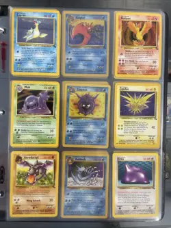 Near Complete Fossil Set 48/62 WOTC Vintage Pokemon Cards HOLO 1999 Holos Rares - Image 1