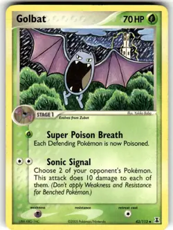 Golbat 43/113 Uncommon Delta Species Pokemon Lightly Played - Image 1
