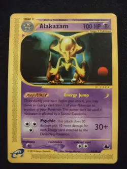 Alakazam 2/144 Pokemon Trading Card Game eCard Skyridge Lightly Played TCG LP - Image 1
