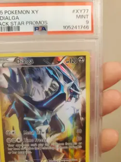 2015 Pokemon XY77 Dialga Psa 9 Rare LOW Pop 103 Black Star Promo - Image 2