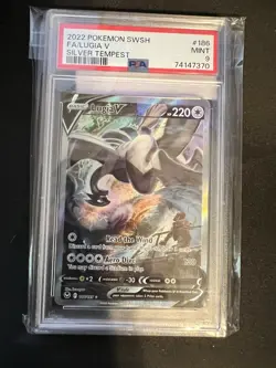Pokemon SWSH Silver Tempest Lugia v #186/195 PSA 9 - Image 1