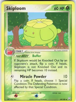 Skiploom 49/109 Uncommon Team Rocket Returns Pokemon Lightly Played - Image 1