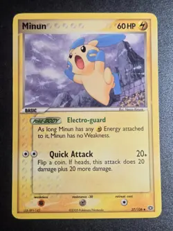 Minun 37/106 MP Emerald Uncommon Pokemon - Image 1