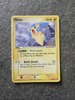 Minun 37/106 Uncommon EX Emerald Pokemon - Image 1