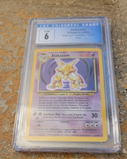 Pokemon Alakazam 1/102 Holo Unlimited Base Set - CGC 6 - Image 1