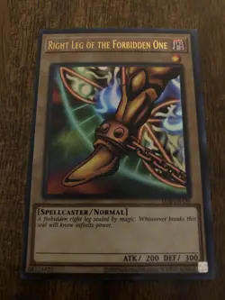 Yu-Gi-Oh! TCG Right Leg of the Forbidden One LOB-EN120 25th Anniversary Edition - Image 1