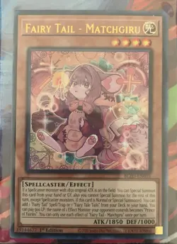 Yu-Gi-Oh! TCG - Fairy Tail - Matchgiru BLZD-EN016 Blazing Dominion Ultra Rare - Image 1