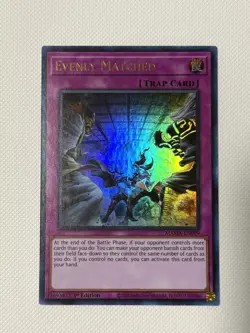 EVENLY MATCHED 1ST EDITION MINT ULTRA RARE MAMA-EN069 YUGIOH! - Image 1