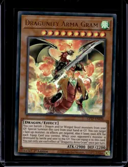 2020 Yu-Gi-Oh! - Ghosts From The Past 1st Edition UR Dragunity Arma Gram - Image 1
