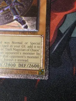 Dark Magician of Chaos Yu-Gi-Oh! Ultimate Rare Tournament Pack UP01-EN001 - Image 4