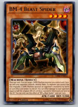 BM-4 Blast Spider LED2-EN014 Ancient Millennium Yu-Gi-Oh 1st Edition NM - Image 1