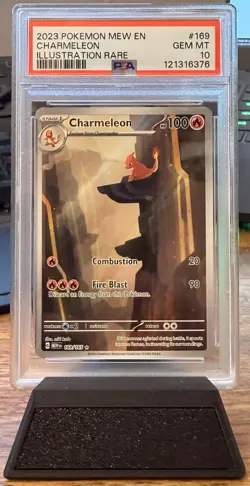 Pokemon Charmeleon Scarlet & Violet 151 169/165 Illustration Rare Holo PSA 10 - Image 1