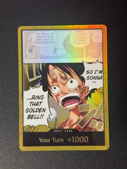 One Piece TCG DON!! Card (Luffy) (Gold) - Adventure on Kami's Island OP15-EB04 - Image 1