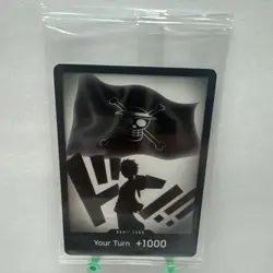 One Piece TCG Special DON!! Card (LUFFY) OP-PR Promo YOUR TURN +1000 SEALED - Image 1