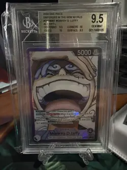 2024 ONE PIECE EMP. IN THE NEW WORLD MONKEY.D.LUFFY #OP09-061 ALT ART L BGS 9.5 - Image 1