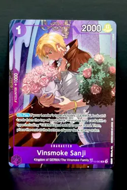One Piece Vinsmoke Sanji Treasure Rare TR OP10-063 Legacy of the Master English - Image 1