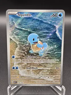 Pokemon TCG Squirtle 170/165 Scarlet & Violet 151 Illustration Rare NM Condition - Image 1