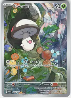 Pokemon Foongus 095/086 Holo Illustration Rare Black Bolt Pokemon Holo Near Mint - Image 1