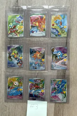 Pokemon TCG First Partner Illustration Collection Series 1 Full Set of 9 Cards - Image 1