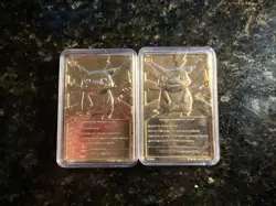 Pokemon 23K Gold Plated PIKACHU Trading Card 1999 Burger King Limited Edition - Image 1