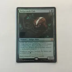 FOIL Badgermole Cub - MTG Avatar The Last Airbender MTG NM Foil Card - Image 1