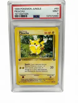 Pikachu 1st Edition Jungle Set Psa9 Pokemon Card 1999 Wotc #60 - Image 1