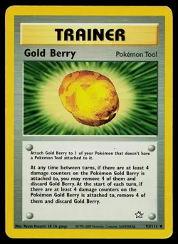 Pokemon Card Neo Genesis Gold Berry 93/111 Uncommon - Image 1