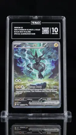 Pokemon Graded TAG Gem Mint 10 Lot-Reshiram ex & Zekrom ex 166/086 SAR English - Image 5