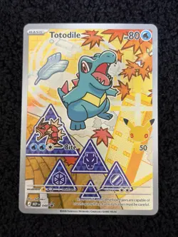 Nintendo Pokemon TCG Totodile 048 Mega Evolution Promo Holo Basic 80 HP EN 2026 - Image 1