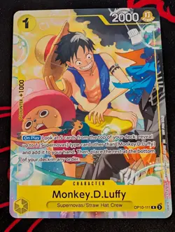 One Piece Card Game Monkey.D.Luffy Op10-111 Welcome Pack 2026 Promo English NM - Image 1