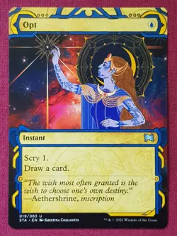 Magic The Gathering STRIXHAVEN MYSTICAL ARCHIVE OPT blue card MTG - Image 1