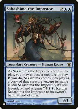 1x Sakashima the Impostor NM-Mint, English Mystery Booster / The List MTG Magic - Image 1