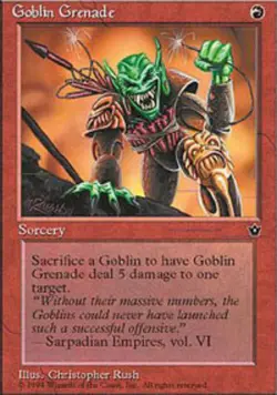 4x Goblin Grenade (Rush) MTG - Fallen Empires - Moderate Play - Image 1