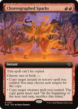 x1 Choreographed Sparks - Extended Art R MTG Secrets of Strixhaven M/NM, English - Image 1