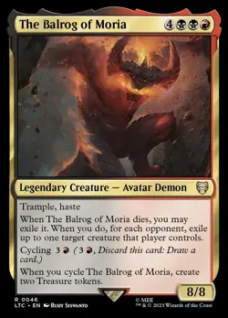 MTG - The Balrog of Moria - The Lord of the Rings - X1 - (NM) - #Y5436 - Image 1