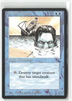 Merfolk Assassin Uncommon The Dark Magic: The Gathering Near Mint - Image 1