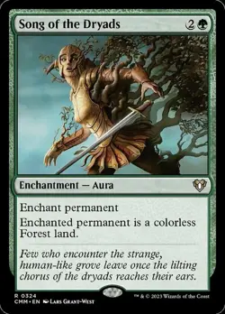 [1x] Song of the Dryads Near Mint, English Commander Masters MTG Magic - Image 1