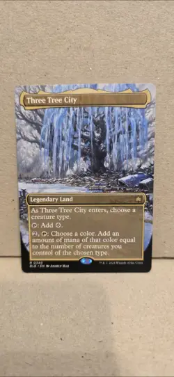 Three Tree City (Borderless) (0340) Bloomburrow Regular - Image 1