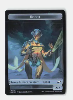 Robot // Drone Double-Sided Token 10 // 3 Foil Edge of Eternities MTG NM - Image 1