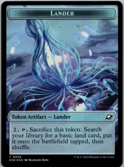 Drone // Lander (0005) Doubled-Sided Token Foil T Edge of Eternities 3 // 5 NM - Image 2
