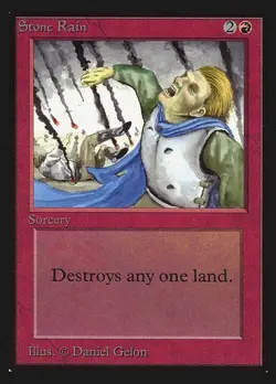 Magic the Gathering International Edition Stone Rain NM MTG (IE) - Image 1
