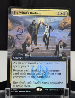 MTG Fix What's Broken EXTENDED ART FOIL NM Secrets of Strixhaven #0350 Rare - Image 1